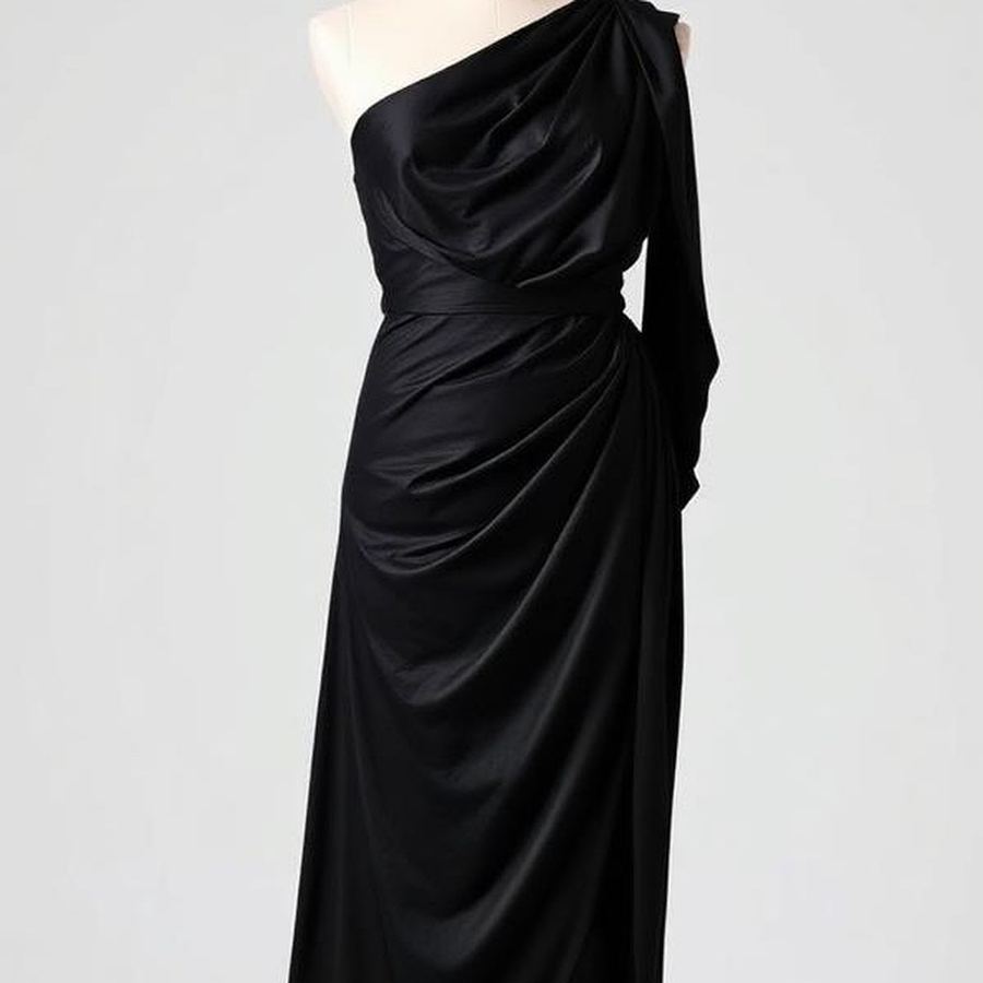 Draped Midi Dress — Close-up detail