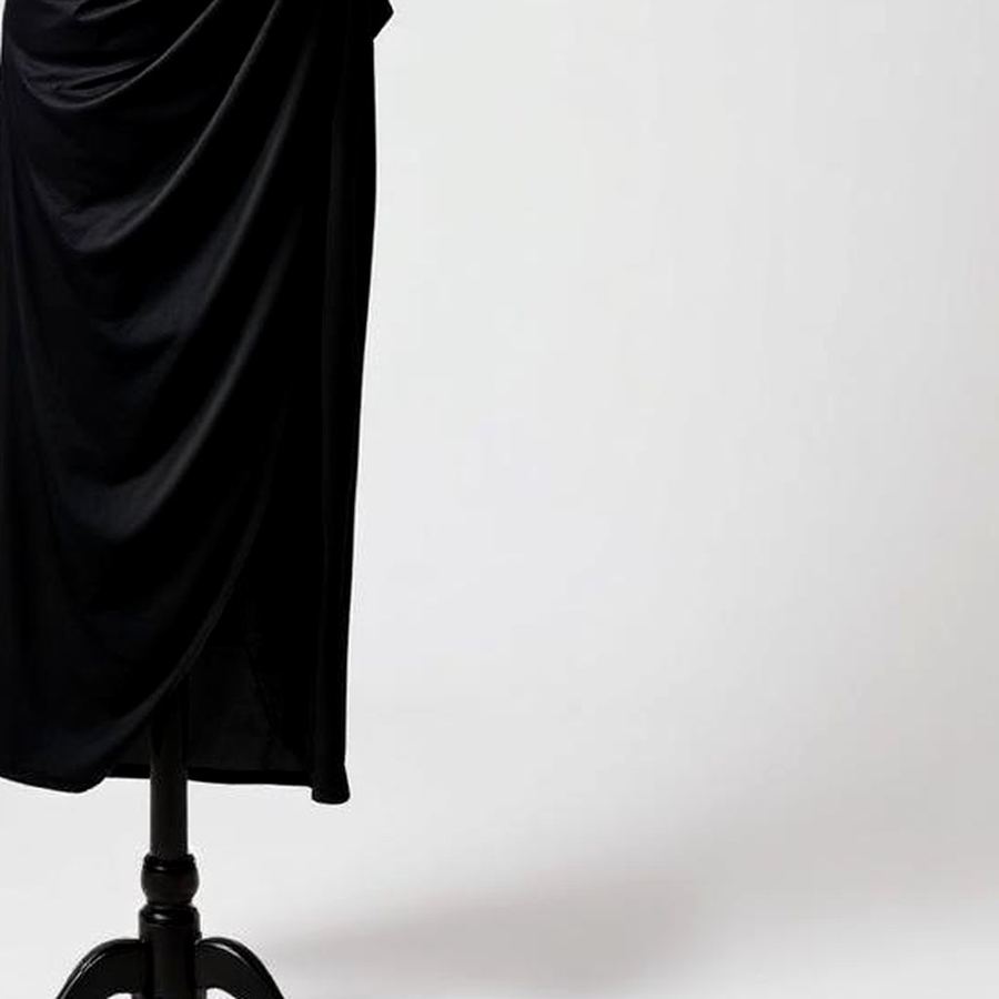 Draped Midi Dress — Macro detail