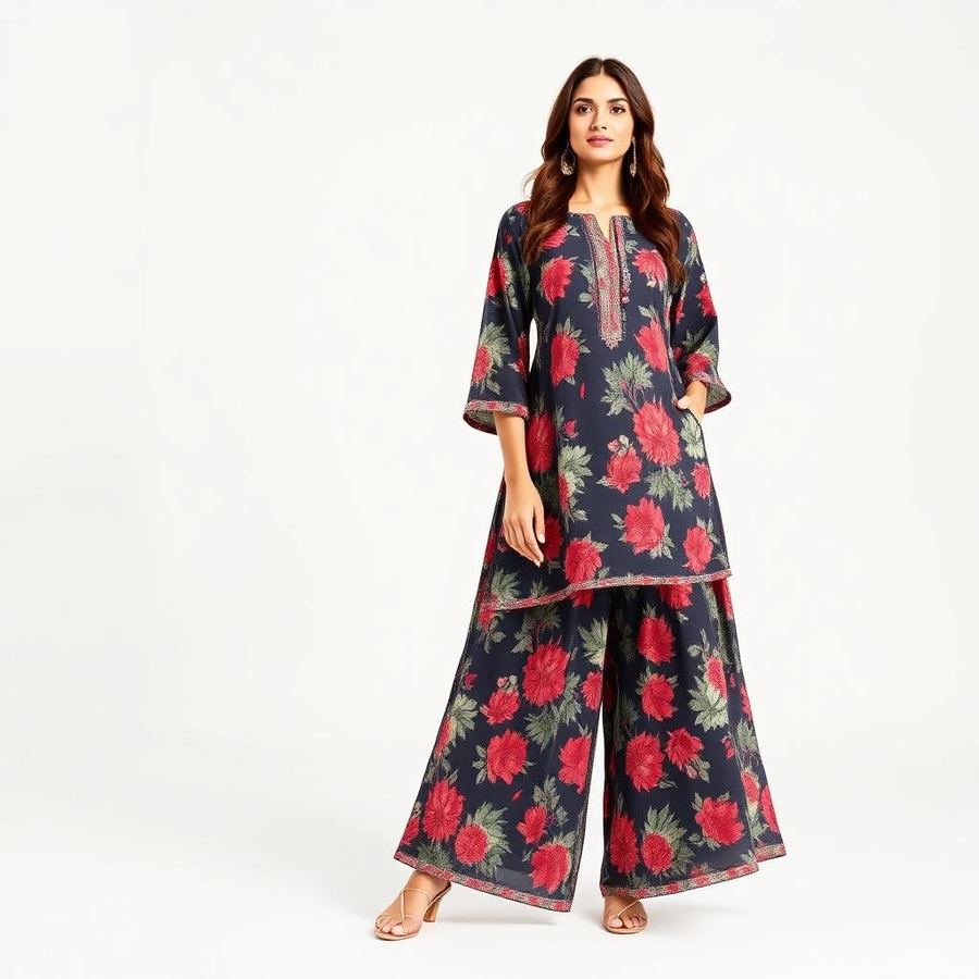 Printed Palazzo Set