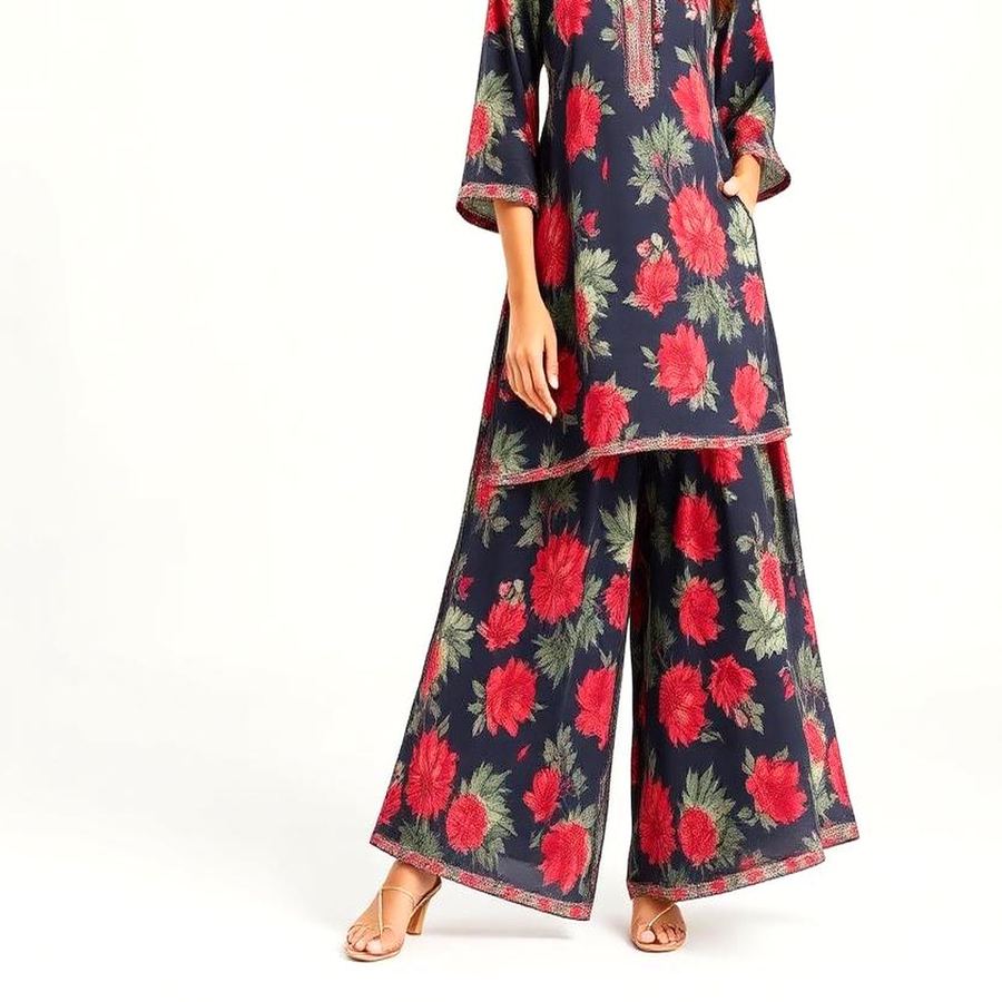 Printed Palazzo Set — Lifestyle