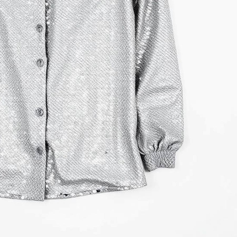 Sequin Blouse — Macro detail